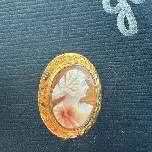 ✨ SOLD ✨ 10K solid gold cameo antique stick pin cute LOT - Picture 2 of 11